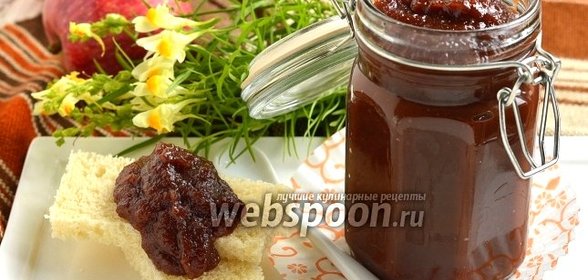 Шоколадное яблочное пюре на зиму