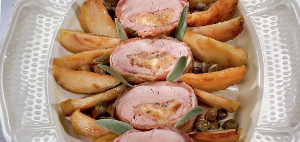 Свиная вырезка с сыром