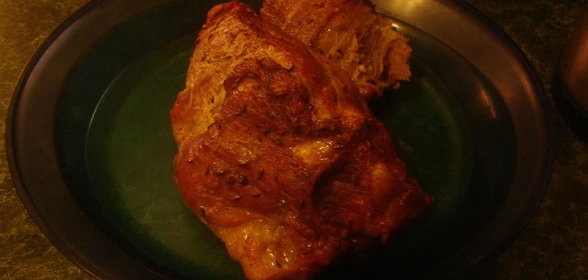 свинина в бруснике