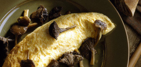 Омлет с лесными грибами