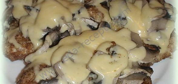 Куриные отбивные в панировочных сухарях