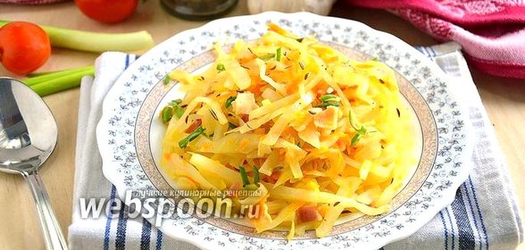 Тушёная капуста по-чешски