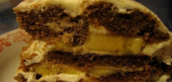 Пряничный торт без выпечки