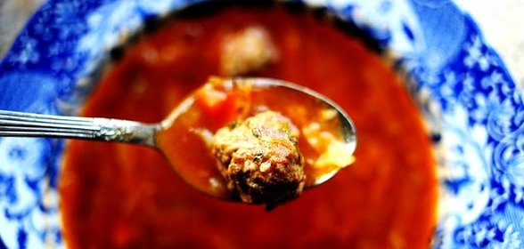Итальянский суп с фрикадельками
