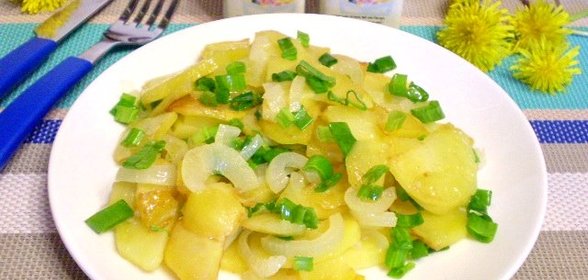 Жареная картошка с луком