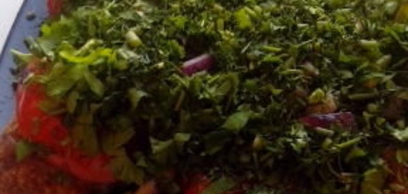 Закуска из помидоров и яблок