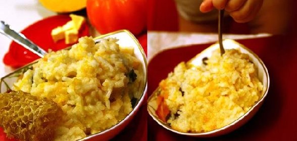 Рисовая каша с тыквой