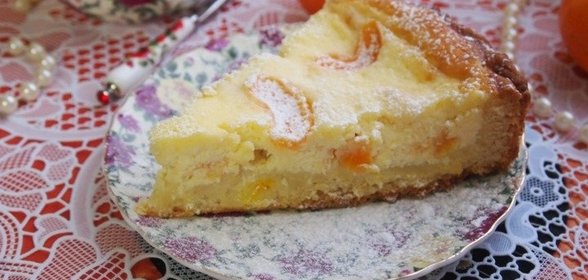 Творожный пирог с мандаринами