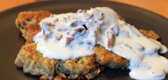 Драники с мачанкой