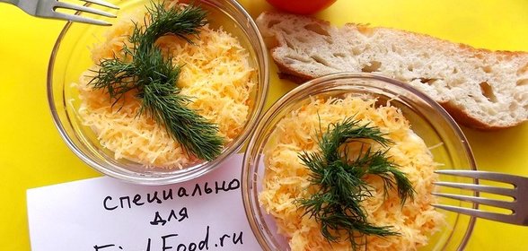 Нежный сырно-морковный салат