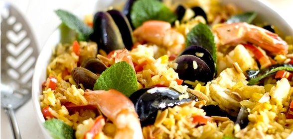 Плов с морепродуктами в мультиварке