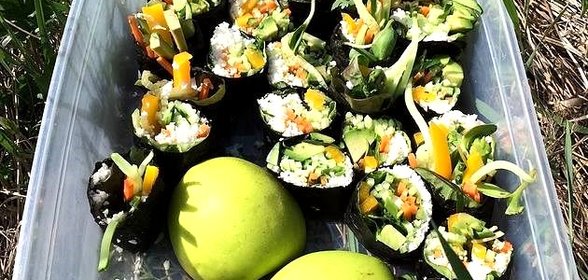 Овощные роллы без риса