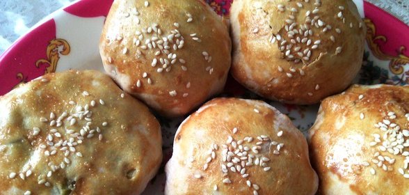 Самса с картофелем и мясом