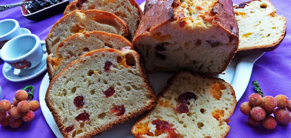 Кекс с мандаринами и клюквой (для Жанны)