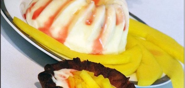 Хрустящие тарталетки с мороженым Ледяной каприз