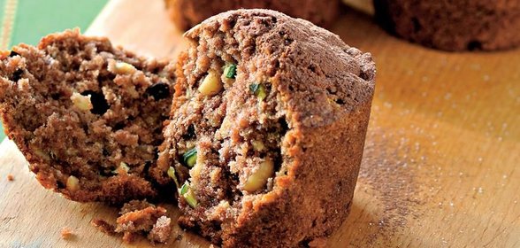 Маффины из цукини с шоколадом
