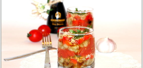 Овощные веррины с грецкими орехами и пикантной заправкой