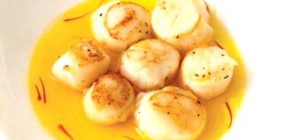 Морские гребешки с лаймом и чили