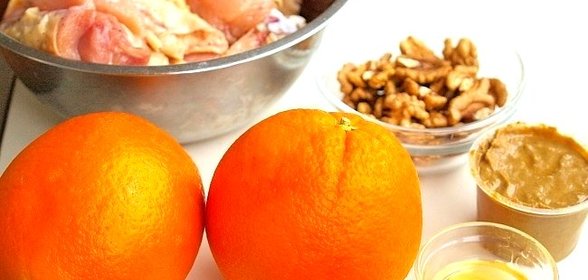 Курица в апельсиново-горчичном соусе