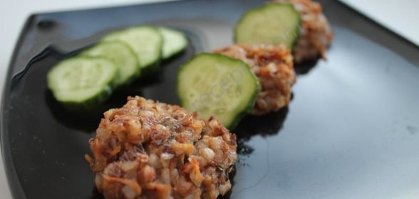 Котлеты из гречки постные