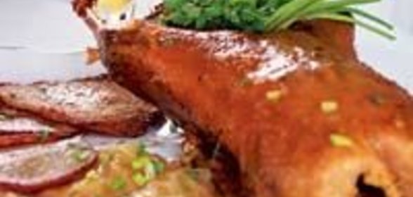 Утка с капустой и брамбораками