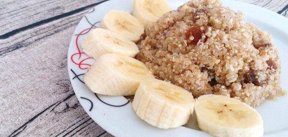 Веганский завтрак с киноа