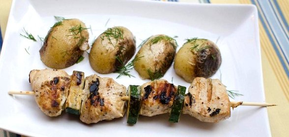 Куриные шашлычки в духовке