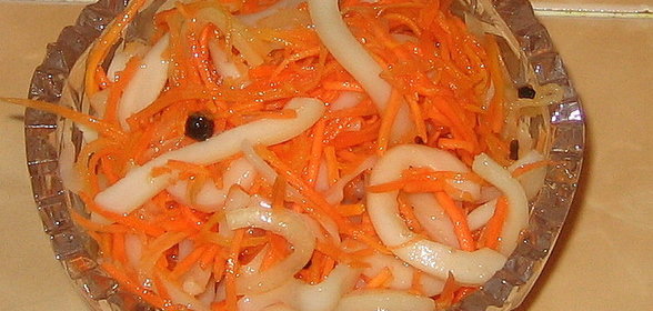 Кальмар в маринаде