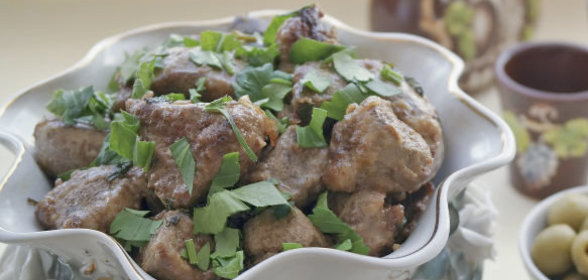 Печень баранья жареная