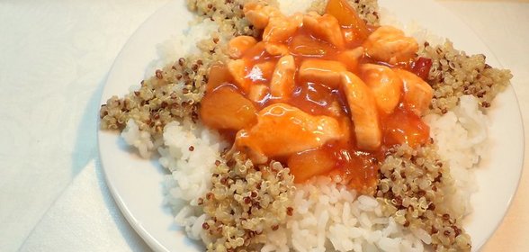 Филе цыпленка с соусом и Звездный час киноа!