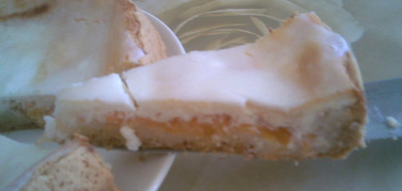 песочный пирог с абрикосами