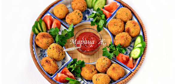 Фалафель или нутовые крокеты с оливками