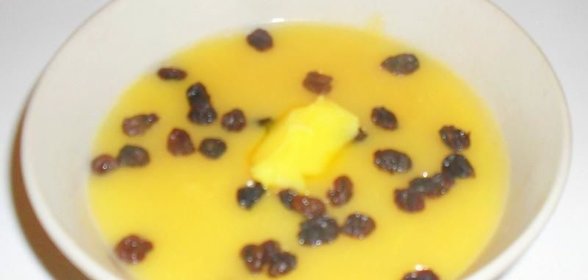 Манная каша с яблоками