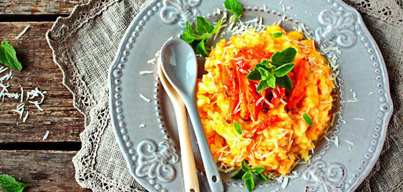 Ризотто с запеченной морковью