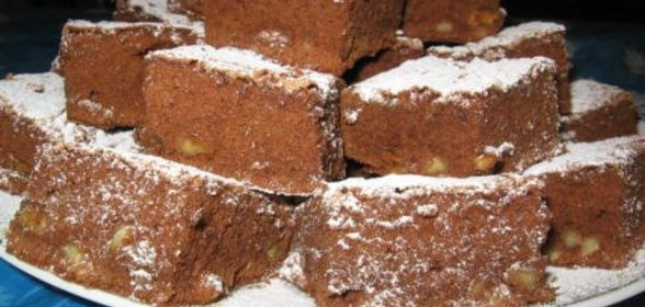 Брауниз из чёрного шоколада