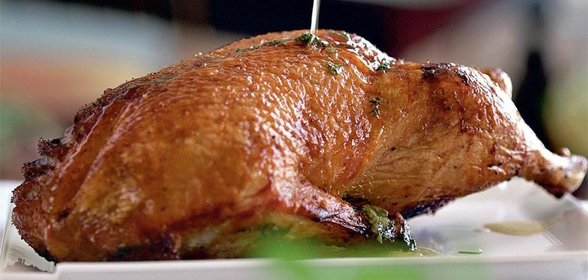 Утка в медово-мятном соусе