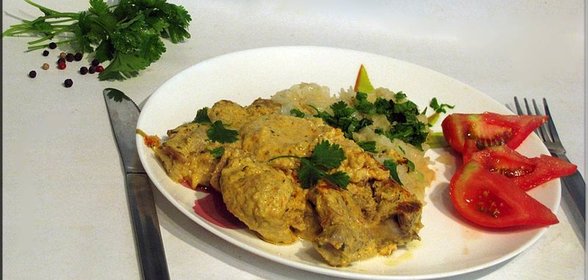 Дахи Чоп или жареное мясо с творогом