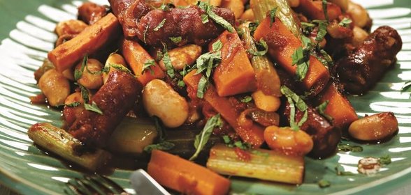 Марокканское рагу с колбасками