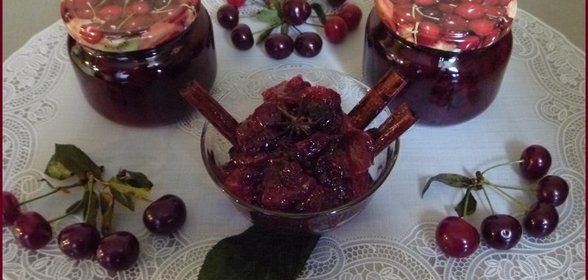 Варенье из ВИШНИ с ДЫНЕЙ + вишня сушеная