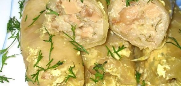 Голубцы с белыми грибами