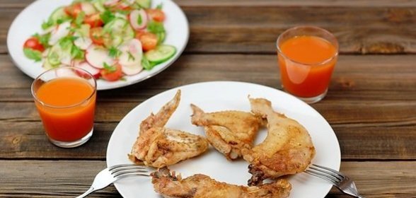 Жареная курица в духовке