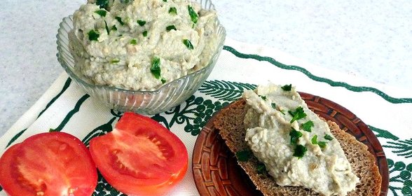 Паштет из баклажанов с грибами