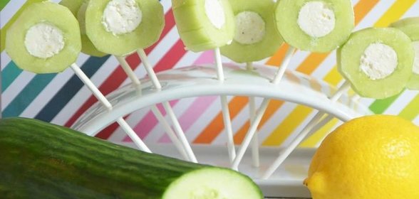 Закуска с огурцом и сыром фета