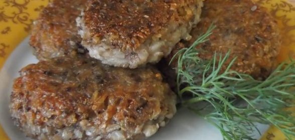 Котлеты из гречневой каши с картофелем