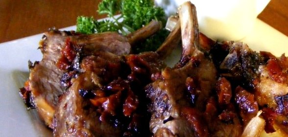 Бараньи ребрышки в сметане