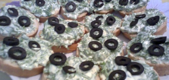 Бутерброды с зеленью