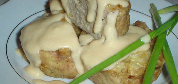 Маффины мясные в сливочно-горчичном соусе