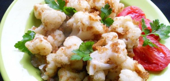 Капуста цветная в сухарях