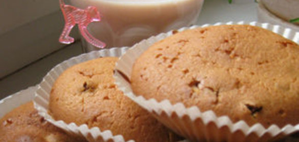 Творожные кексики с изюмом