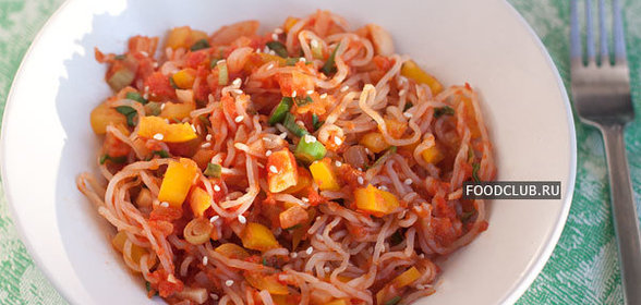 Ширатаки с овощами